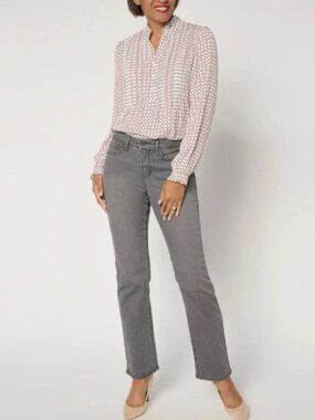 NYDJ Ellison Straight Leg Jean with Cool Embrace - Destiny- Size 6- Inseam 31